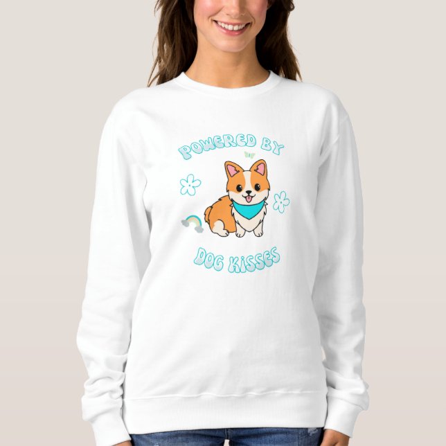 Sudadera Impulsado por besos de perro (Anverso)