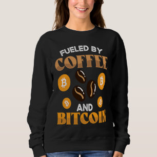 Sudadera Impulsado Por Café Y Cripto Moneda Cadena De Bloqu
