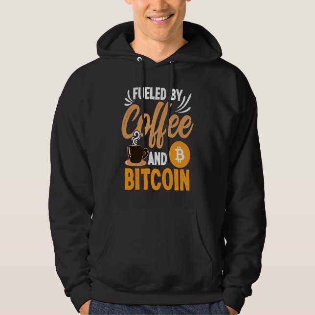 Sudadera Impulsado por café y cripto Moneda criptográfica C (Anverso)
