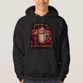 Sudadera Impulsado Por Café Y Gráfico Divertido De Hallowee