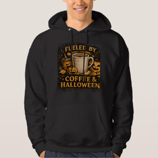 Sudadera Impulsado Por Café Y Gráficos Divertidos De Hallow