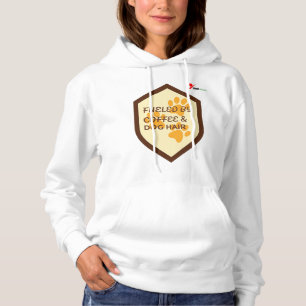 Sudadera Impulsado por Café y Pelo de Perro – Divertido Ama