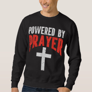 Sudadera Impulsado por la cruz de la oración Dios Jesús Hom