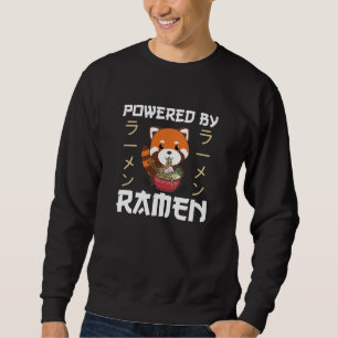 Sudadera Impulsado Por Ramen Cute Red Panda Se Come Fideos
