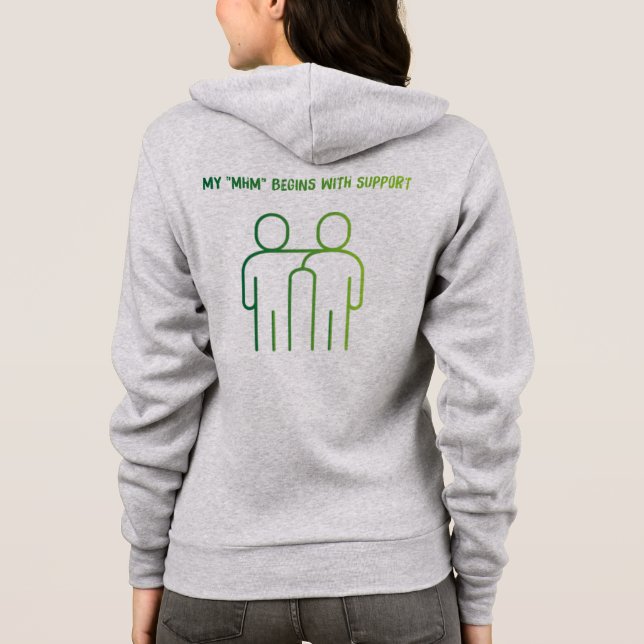 Sudadera Impulso a la salud mental Hoodie de las mujeres (Reverso)