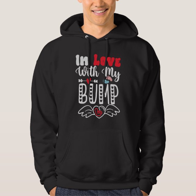 Sudadera In Love With My Bump  Baby Shower Valentine's Day (Anverso)