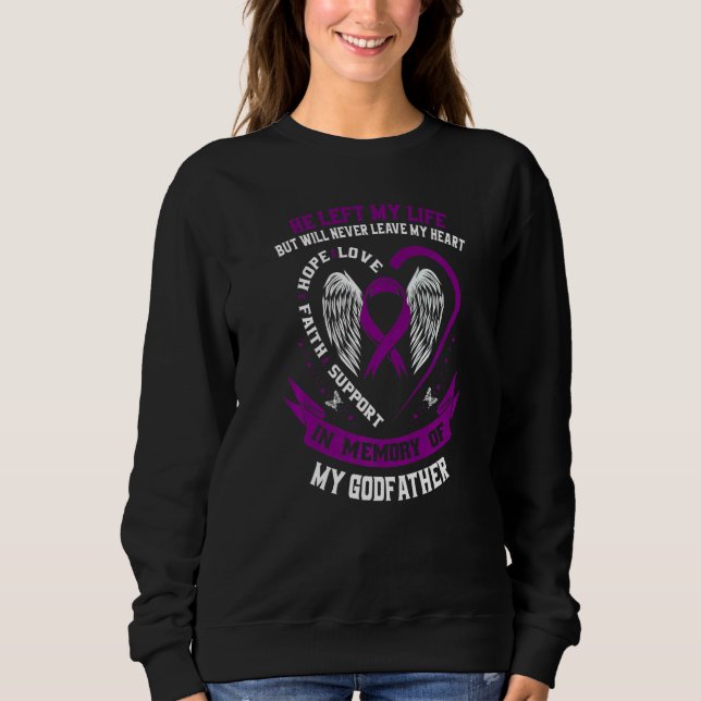 Sudadera In Memory of my Godfather Alzheimers Awareness Mem (Anverso)