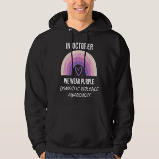 Sudadera In October We Wear Purple Domestic Violence Awaren