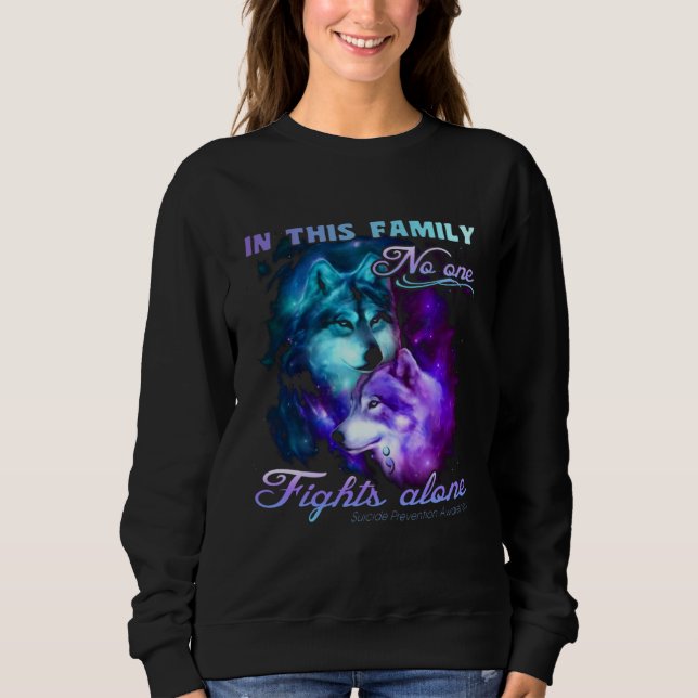 Sudadera In This Family No One Fights Alone (Anverso)