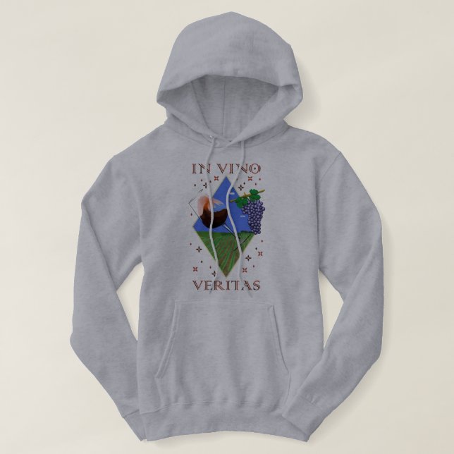 Sudadera In vino veritas (Diseño del anverso)