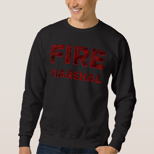 Sudadera Incendio de bomberos mariscal de bomberos de bombe (Anverso)