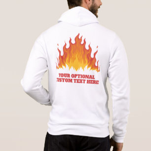 Sudadera INCENDIO de texto y nombre personalizado