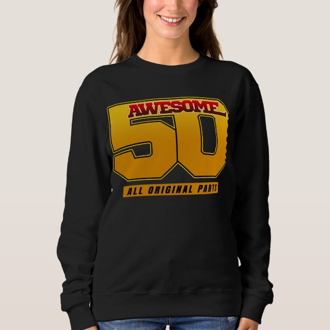 Sudadera Increíble aniversario de cumpleaños de 50 años (Anverso)
