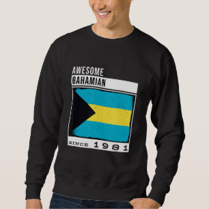 Sudadera Increíble bahameño desde 1981: 41° cumpleaños baha