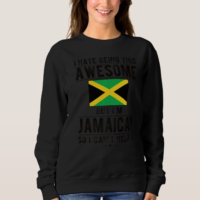 Sudadera Increíble bandera jamaiquina Jamaica raíces jamaiq (Anverso)