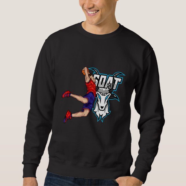 Sudadera Increíble Cabra De Baloncesto Para Jugadores Profe (Anverso)