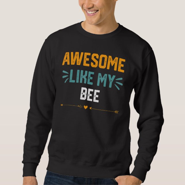 Sudadera Increíble como el día de mis padres de abeja (Anverso)