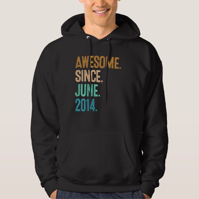 Sudadera Increíble cumpleaños de niños desde junio de 2014 (Anverso)