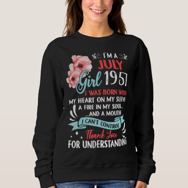 Sudadera Increíble desde 1957, cumpleaños número 65, soy Ch (Anverso)