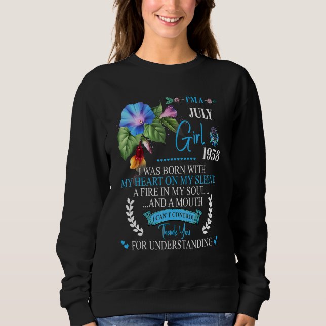 Sudadera Increíble desde 1958, cumpleaños número 64, soy Ch (Anverso)