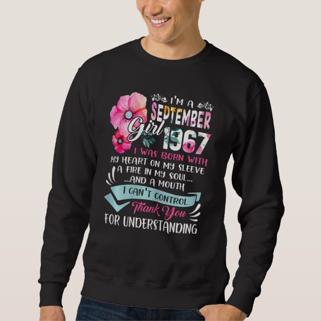 Sudadera Increíble desde 1967, cumpleaños número 55, soy G  (Anverso)