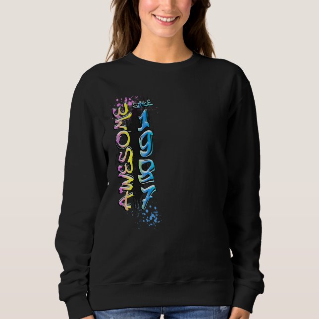 Sudadera Increíble desde 1987 motivo de graffiti (Anverso)