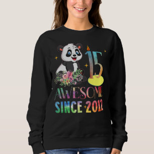 Sudadera Increíble desde 2007 15º cumpleaños Panda de 15 añ