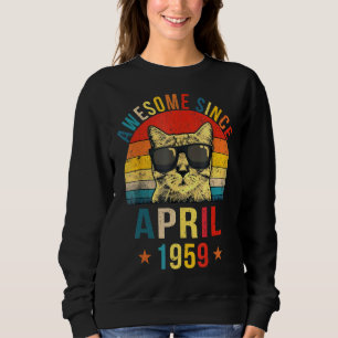 Sudadera Increíble desde abril de 1959: 63.ª gata de cumple