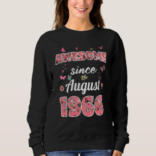 Sudadera Increíble desde agosto de 1966, las flores de 1966