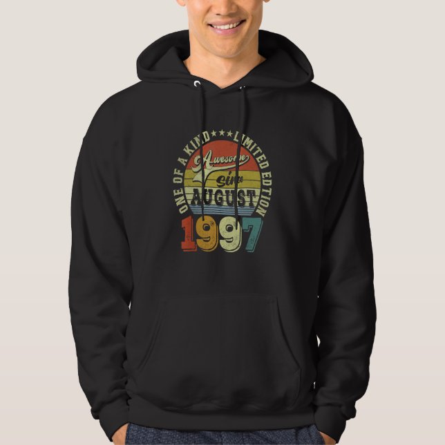 Sudadera Increíble desde agosto de 1997 25 años de edad 25  (Anverso)