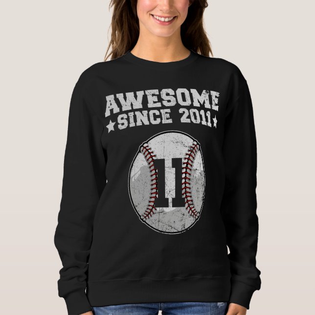 Sudadera Increíble desde el 11º cumpleaños del béisbol en 2 (Anverso)