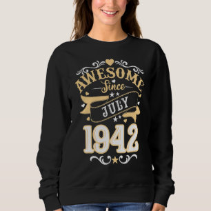 Sudadera Increíble desde julio de 1942 80 años de edad