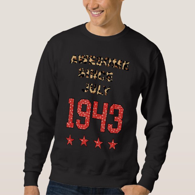 Sudadera Increíble desde julio de 1943, cumpleaños del leop (Anverso)