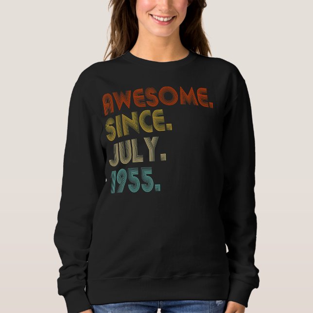 Sudadera Increíble desde julio de 1955: 67º cumpleaños (Anverso)