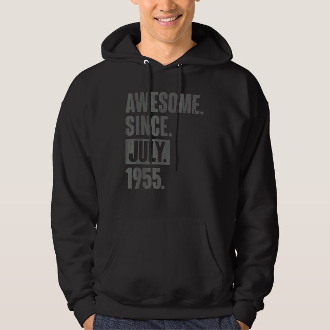 Sudadera Increíble desde julio de 1955 67 años (Anverso)