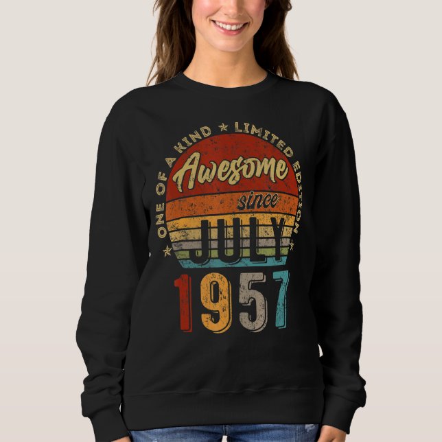 Sudadera Increíble desde julio de 1957: 65º cumpleaños (Anverso)