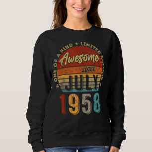 Sudadera Increíble desde julio de 1958: 64º cumpleaños