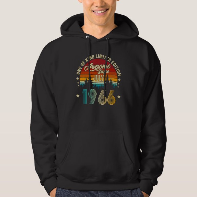 Sudadera Increíble desde julio de 1966 56º cumpleaños 56 añ (Anverso)