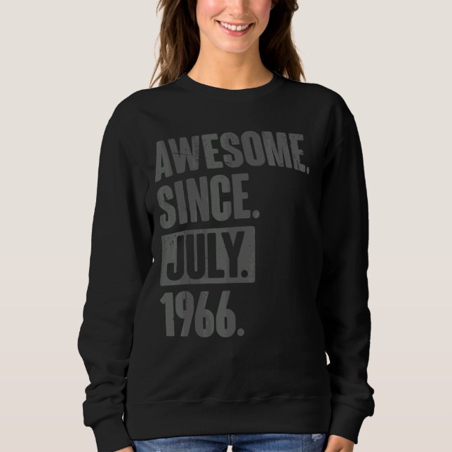 Sudadera Increíble desde julio de 1966 56 años de edad 56 a (Anverso)