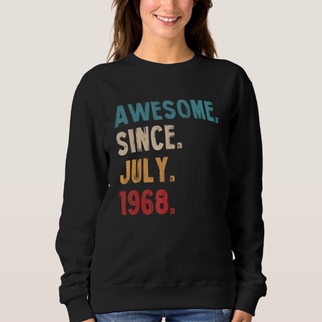 Sudadera Increíble desde julio de 1968: 54º cumpleaños (Anverso)