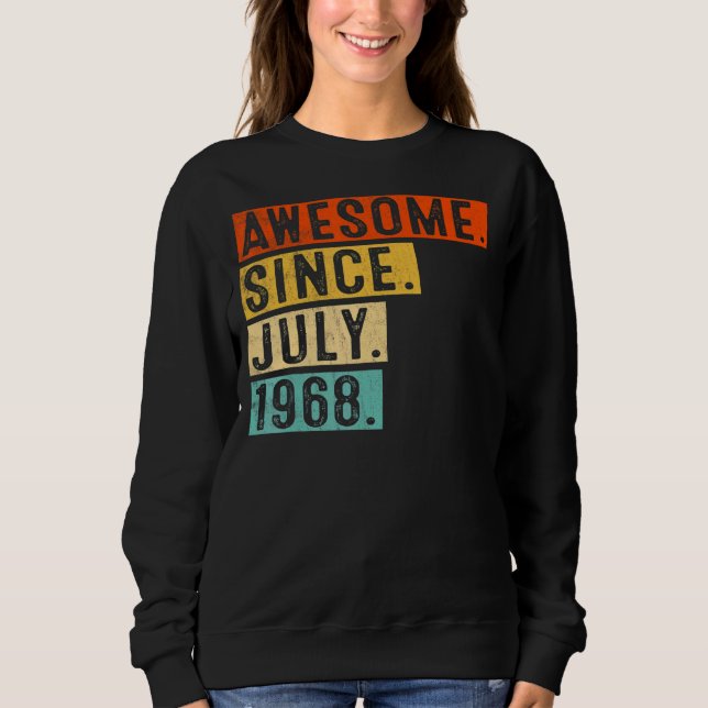 Sudadera Increíble desde julio de 1968: 54º cumpleaños (Anverso)