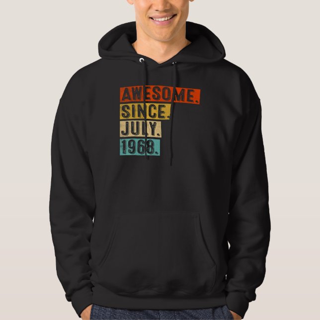Sudadera Increíble desde julio de 1968: 54º cumpleaños (Anverso)