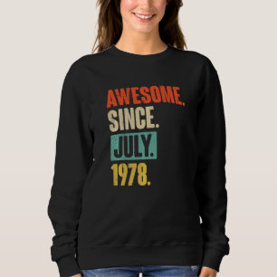Sudadera Increíble desde julio de 1978 44 años