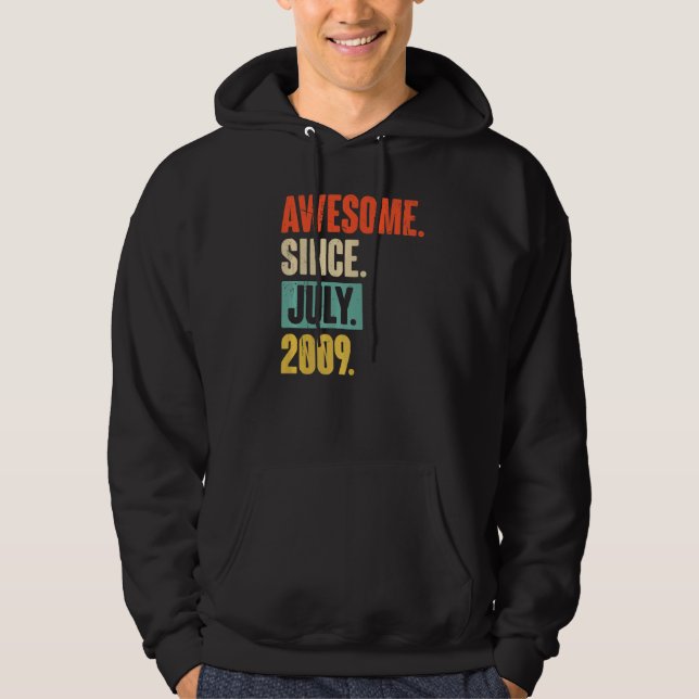 Sudadera Increíble desde julio de 2009 13 años (Anverso)
