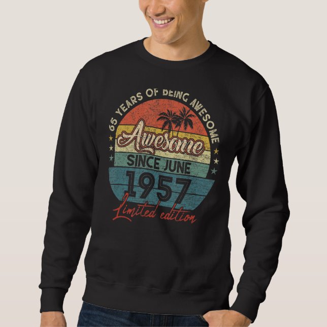 Sudadera Increíble desde junio de 1957 65 años (Anverso)