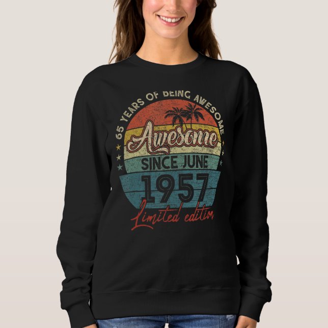 Sudadera Increíble desde junio de 1957 65 años (Anverso)