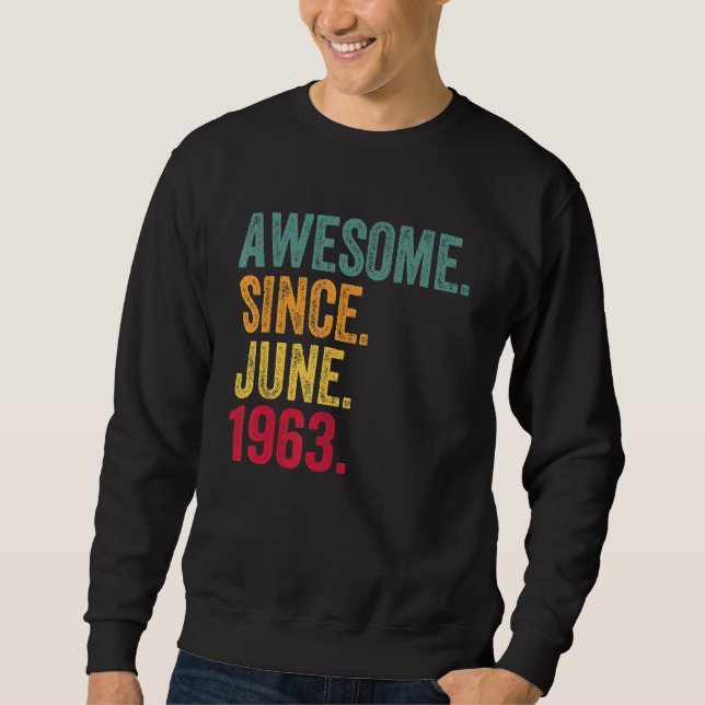 Sudadera Increíble desde junio de 1963: 59º cumpleaños (Anverso)