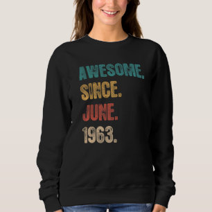 Sudadera Increíble desde junio de 1963 59 años cumpleaños 5