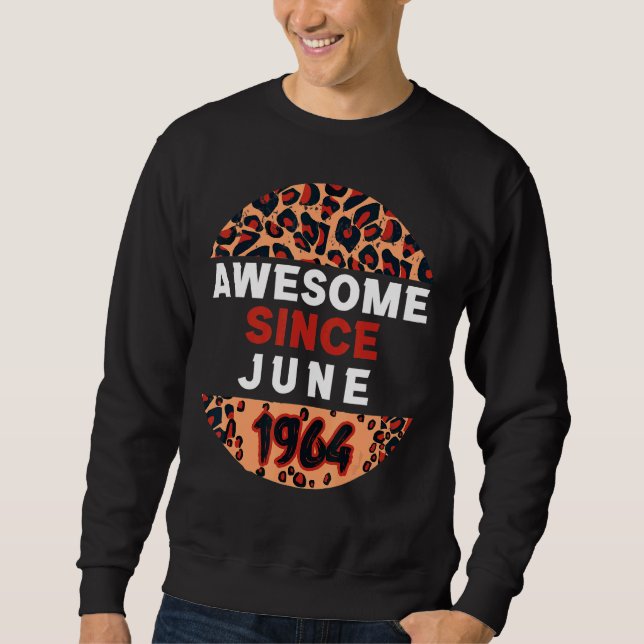 Sudadera Increíble desde junio de 1964, cumpleaños del leop (Anverso)