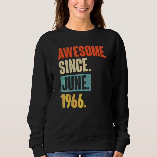 Sudadera Increíble desde junio de 1966 56 años de edad 56 a (Anverso)
